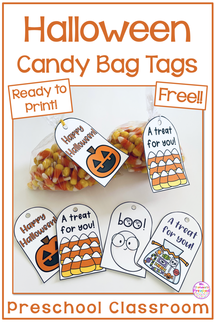 Halloween Candy Bag Tags - Free and Ready to Print 