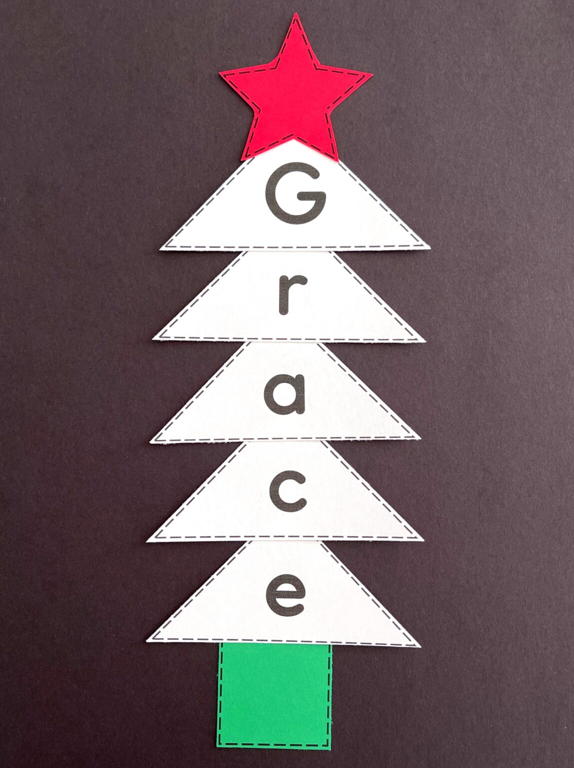 Christmas Tree Name Activity - Ms. Stephanie's Preschool