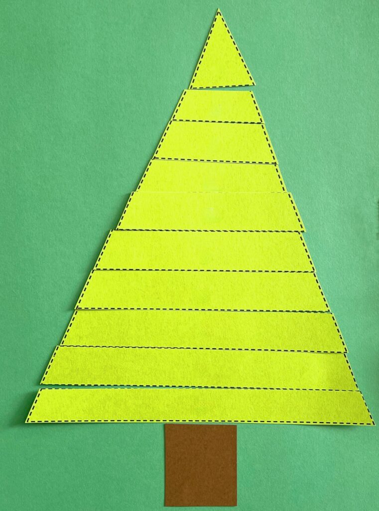 Christmas tree scissor activity 