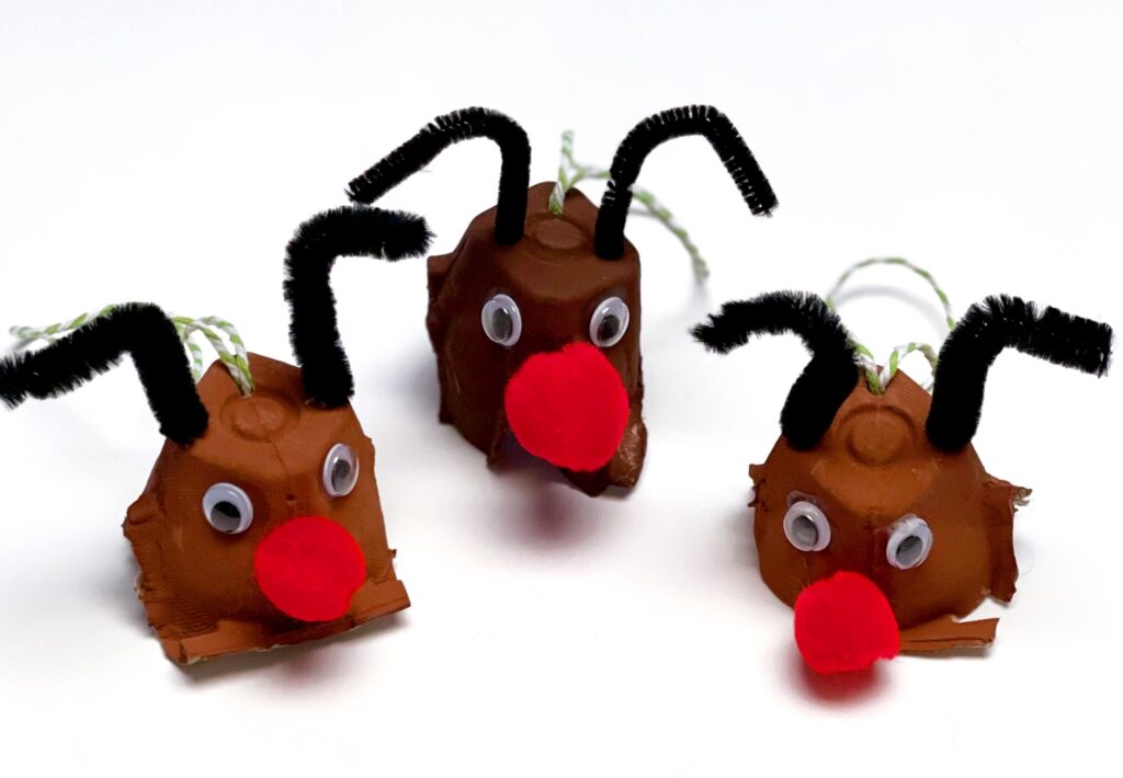 Rudolph the Red Nose Reindeer ornament craft 