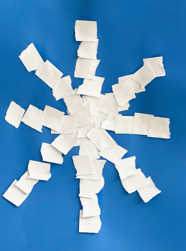 Torn Paper Snowflake
