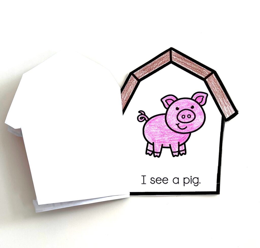Farm Animals Decodable Preschool Book  
