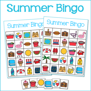 Summer Preschool Bingo - Ms. Stephanie's Preschool