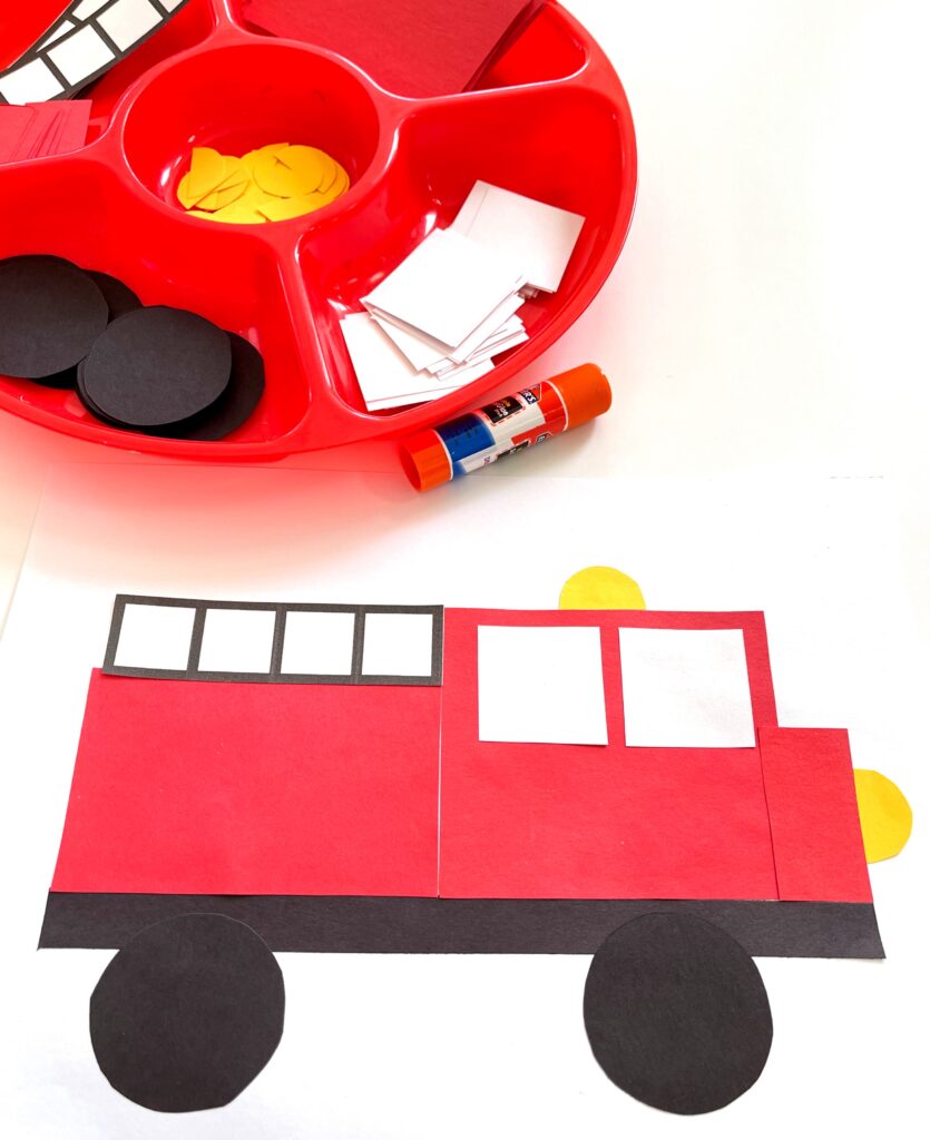 Fire Truck Preschool Craft 