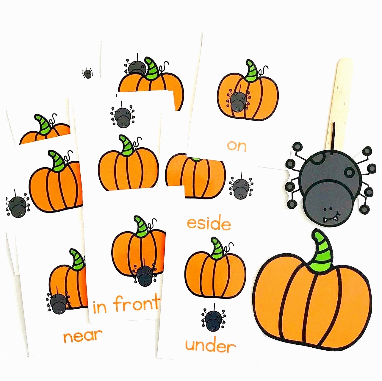 Spider and Pumpkin Preschool Activity