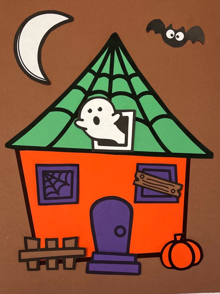 Haunted House Preschool Craft