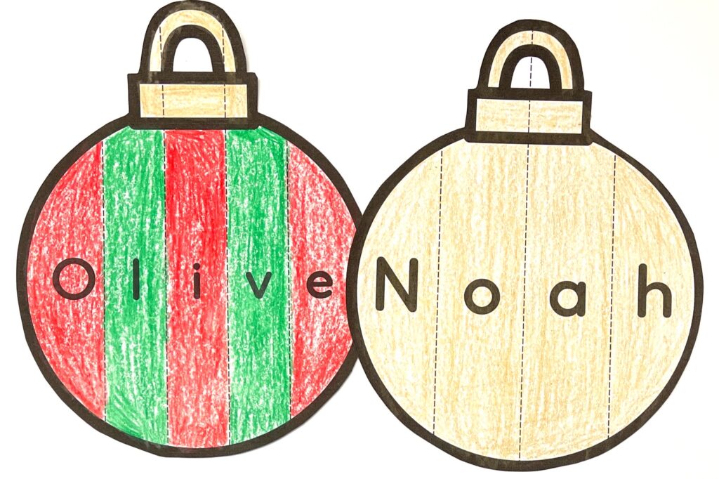 Ornament Name Activity
