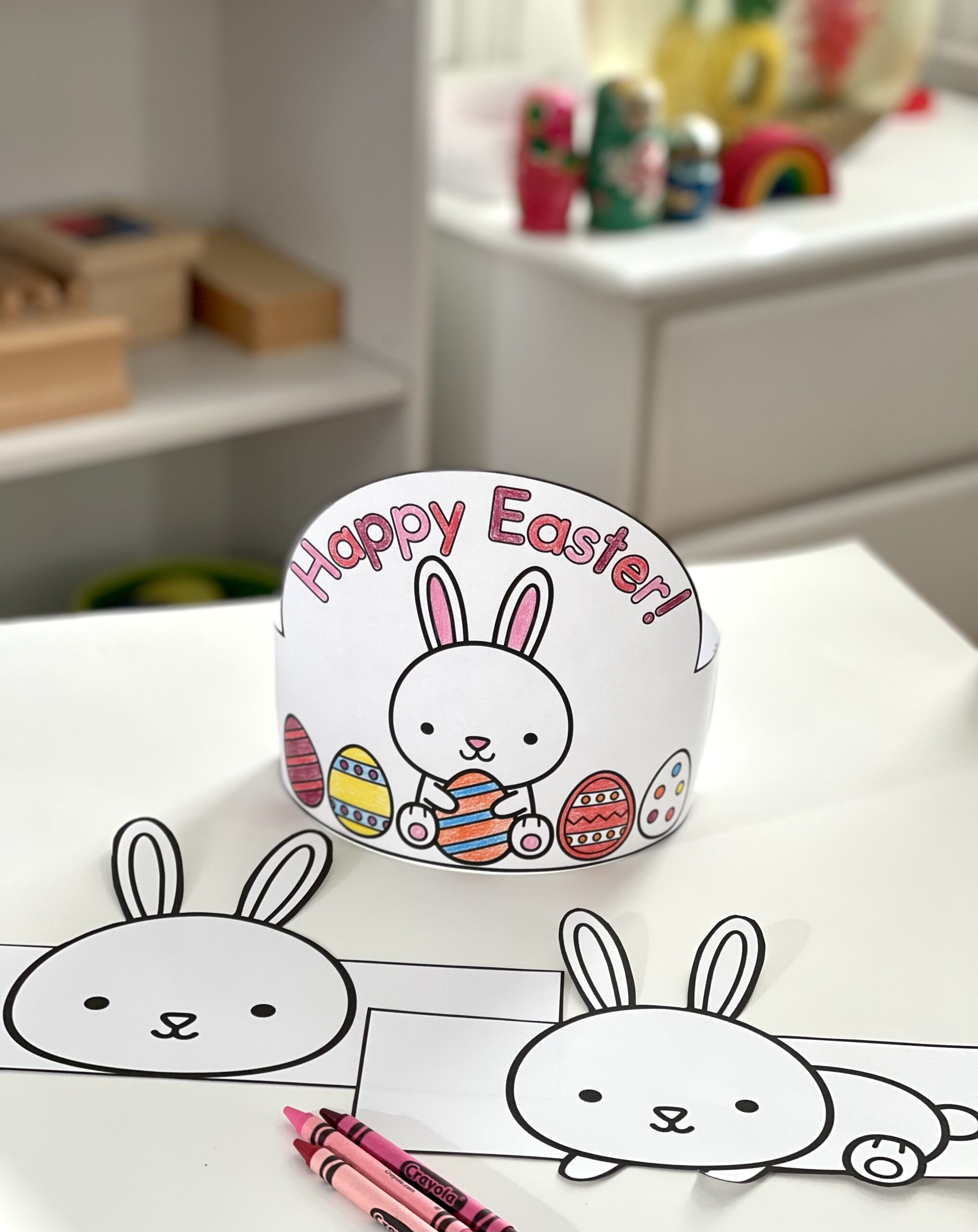 Easter Bunny Crown Preschool Classroom