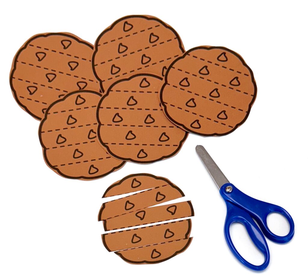 Cookie Preschool Scissor Practice