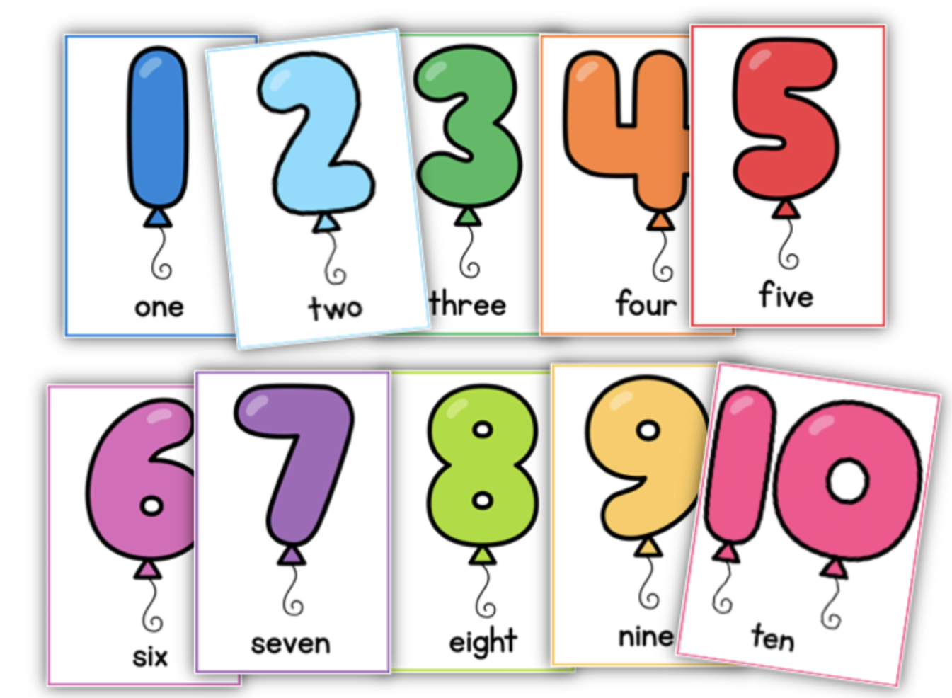 Balloon Number Posters