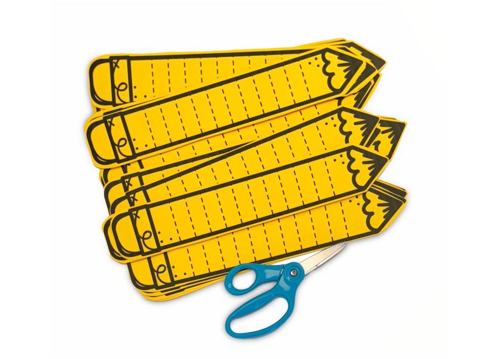 Back to School Preschool Pencil Scissor Activity 