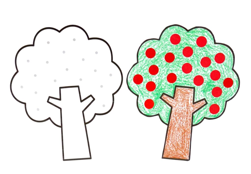 Tree Sticker Fine Motor Activity