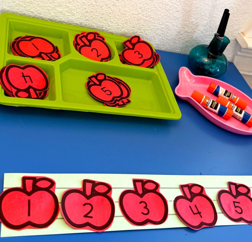 September Apple Number Order Activity