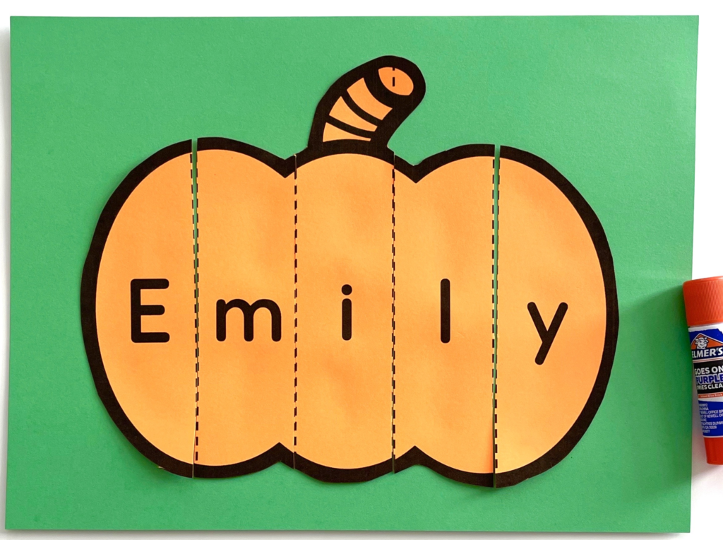 Pumpkin Name Activity