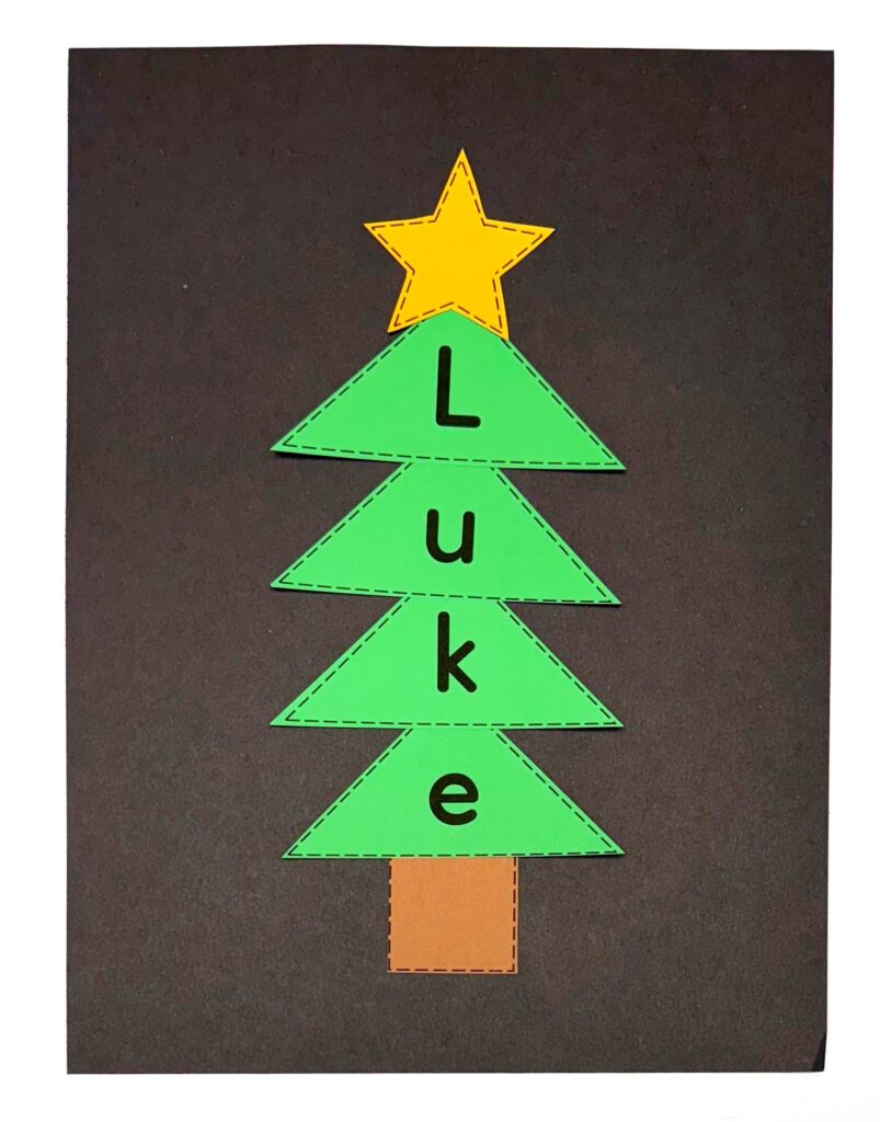 December Activity Tree Name Craft 