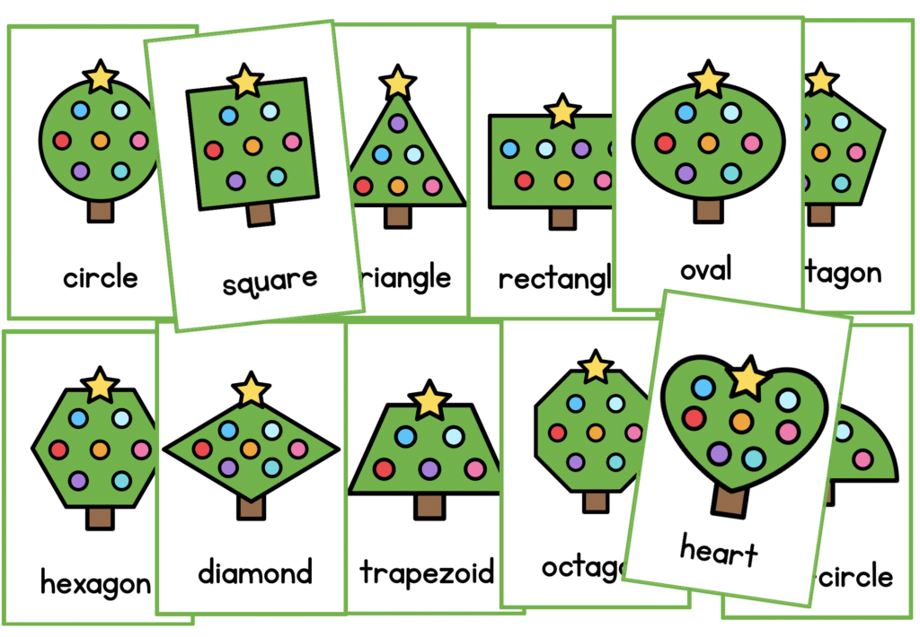 December Christmas Tree Shape Posters 