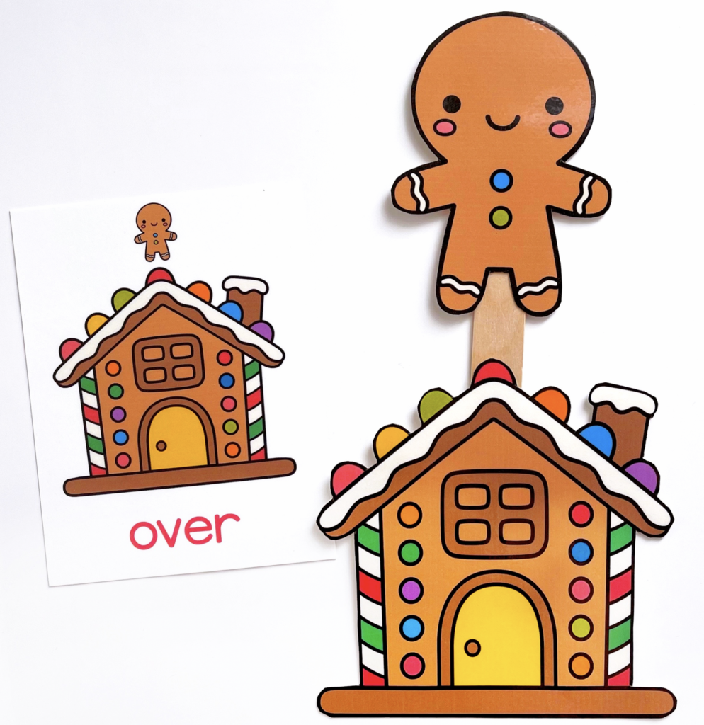 Gingerbread Boy Above the Gingerbread House