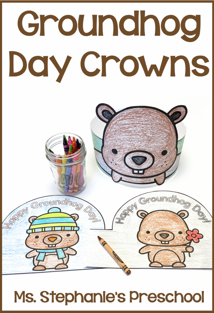 Groundhog Day Crowns Preschool Craft Activity Pinterest Pin