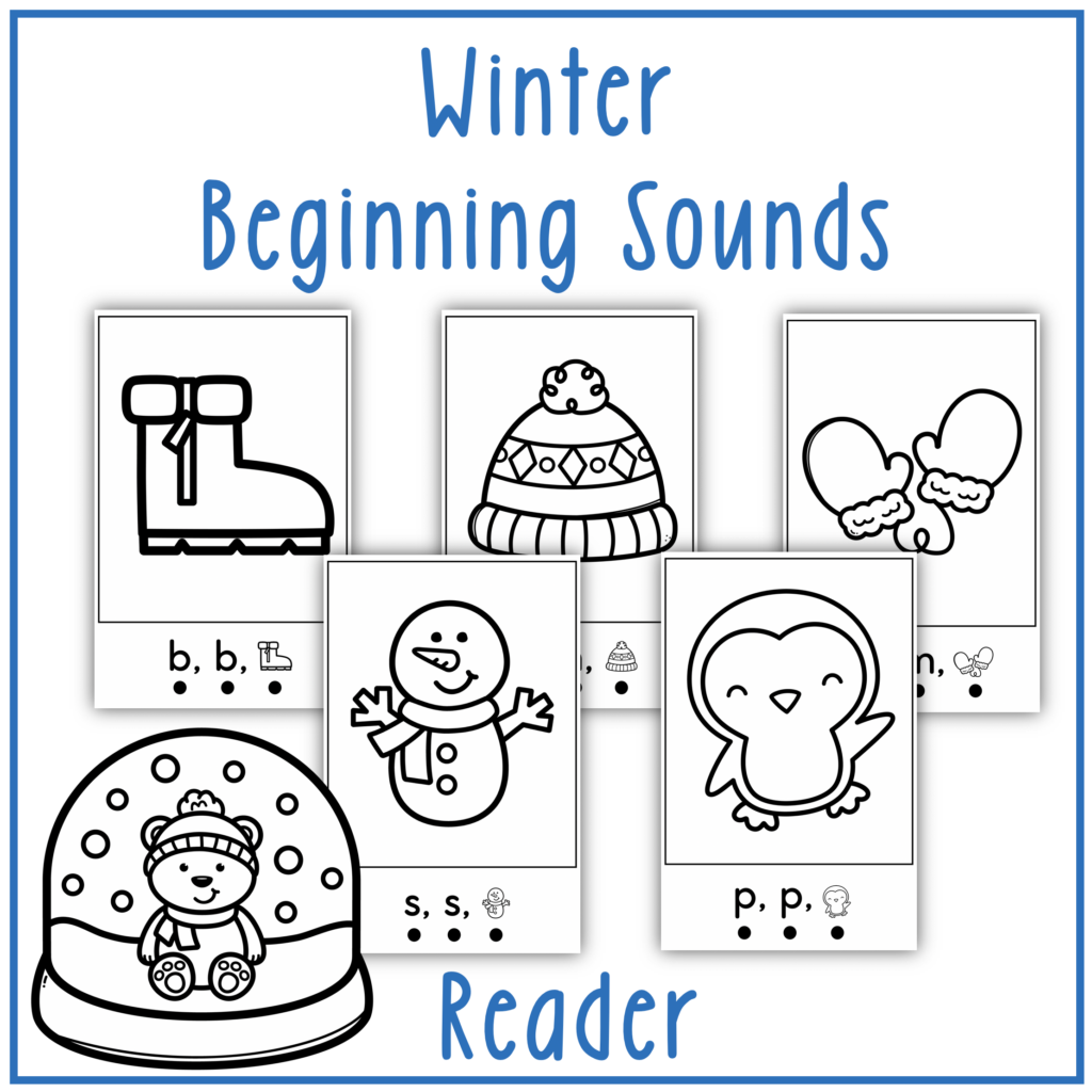 January Winter Beginning Sounds Reader 