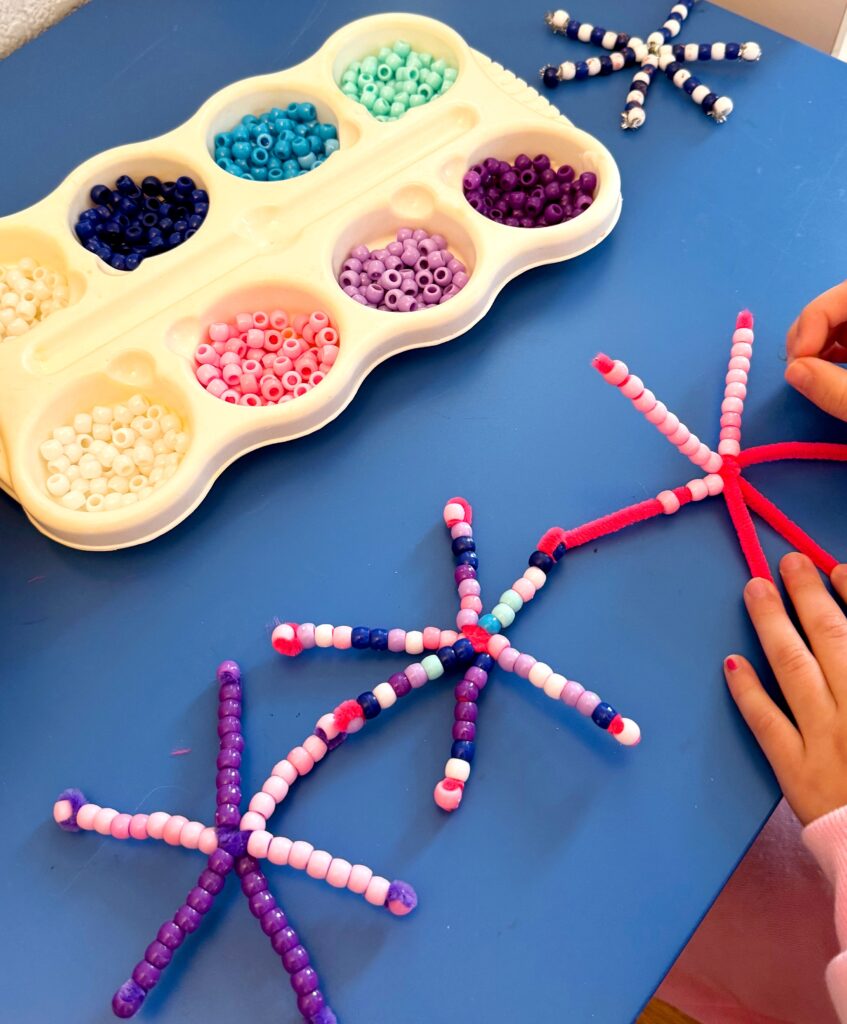 Snowflake January Fine Motor Activity