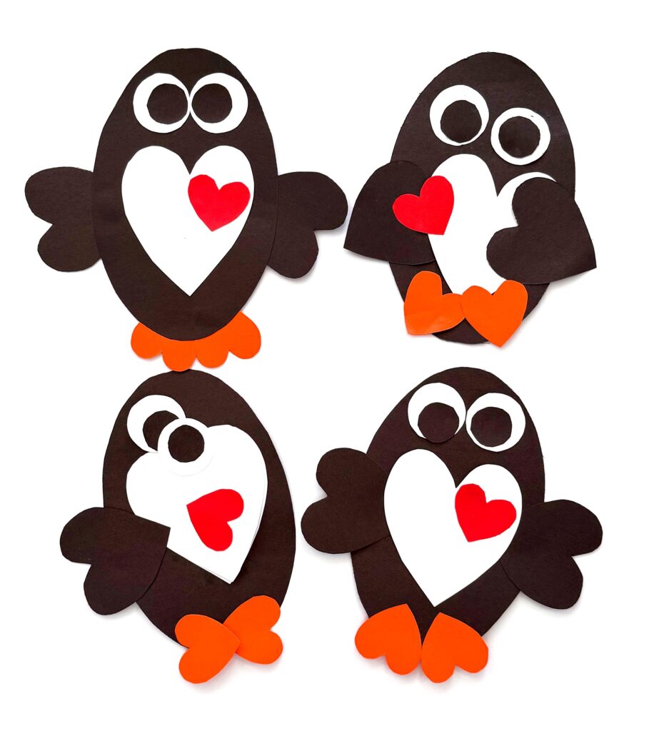 Penguin Heart Craft