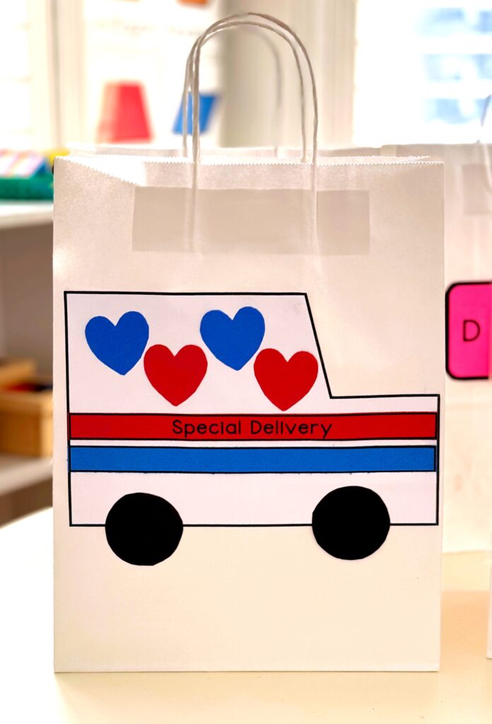 Valentine's Day Card Bag  Mail Truck