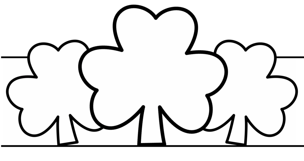 St. Patrick's Day Crowns Template - Clovers, Shamrocks