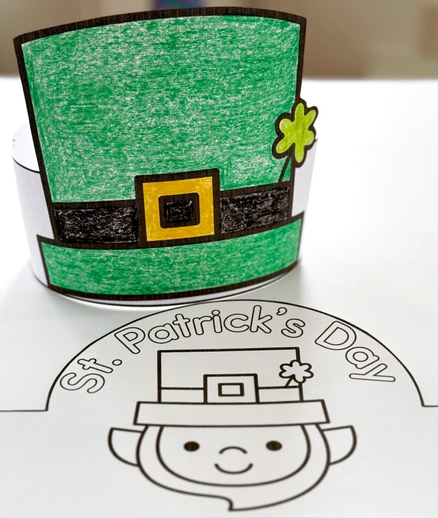 St. Patricks Day Crowns - Leprechaun Hat and Leprechaun 