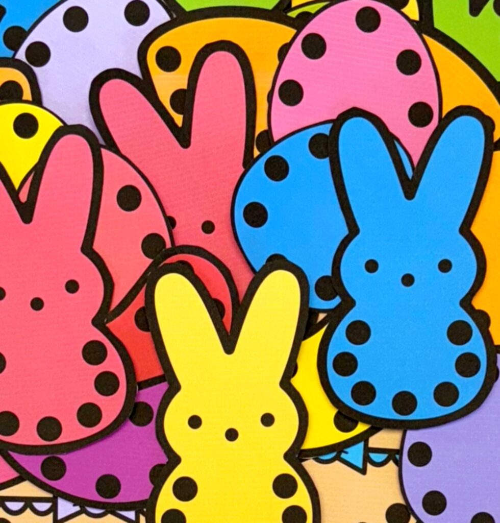 Easter hole punch cut outs 