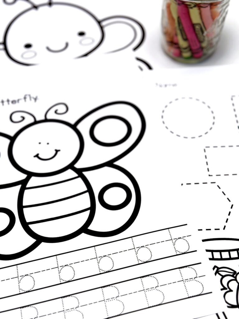 Butterfly Preschool Printable Worksheets