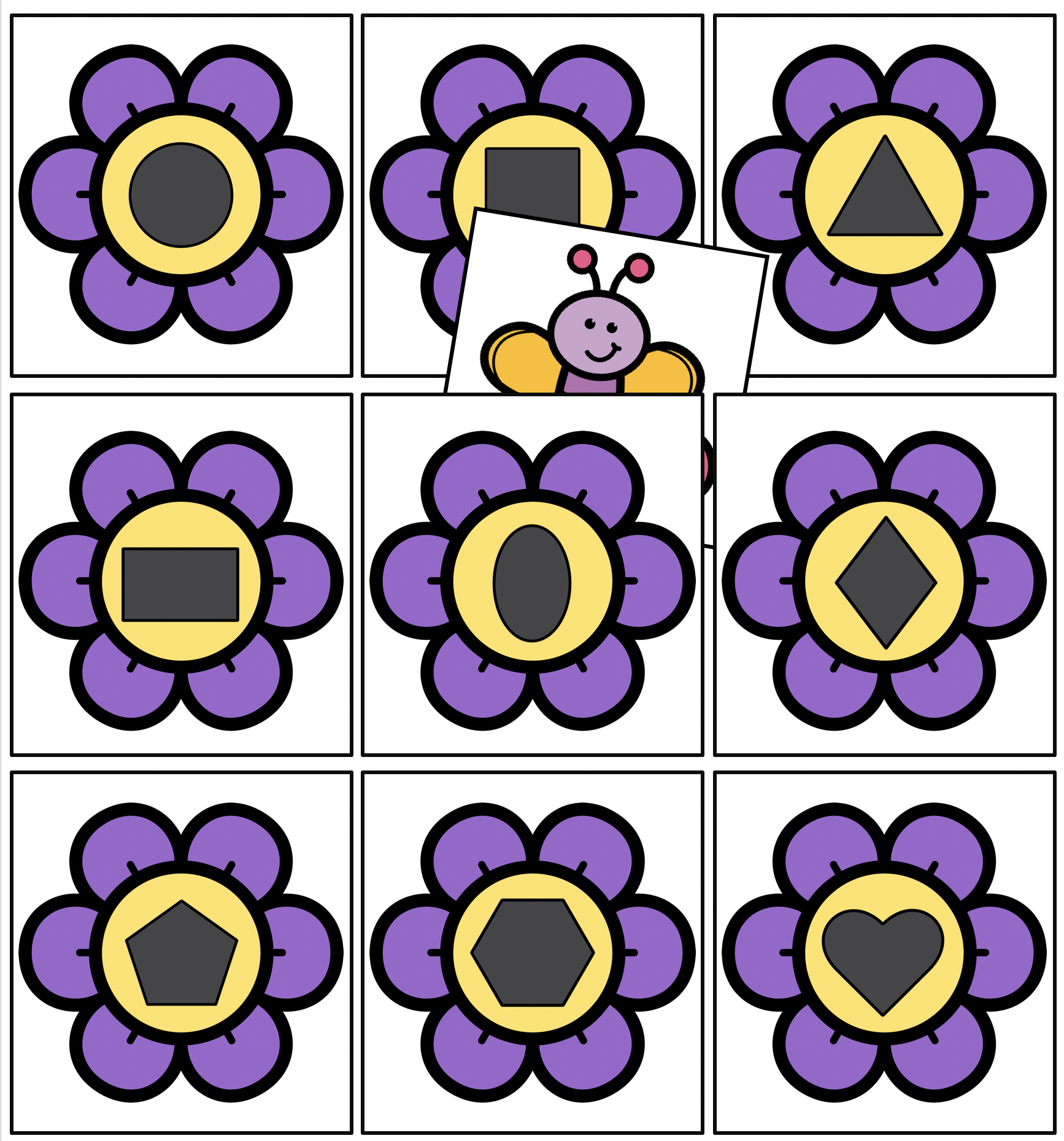 Flower and Butterfly Hide and Seek Game