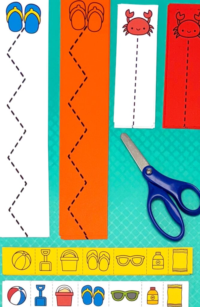 Beach Day Scissor Practice 
