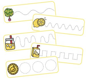 Lemonade Pre Writing Cards