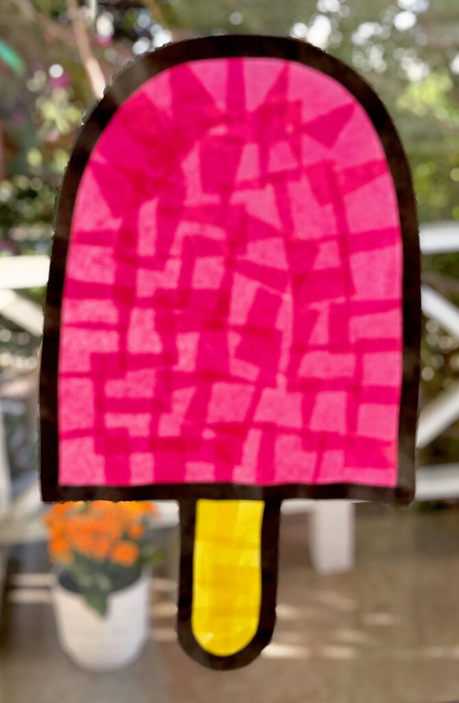 Popsicle Suncatcher Craft