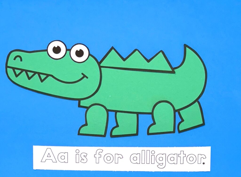 A is for alligator craft 
