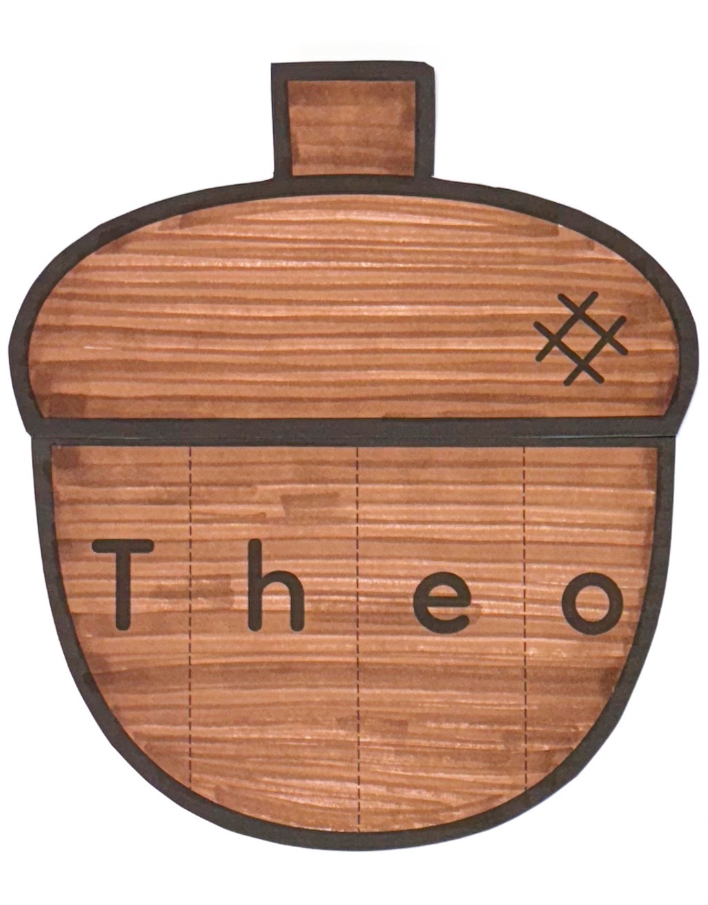 Fall name and scissor work