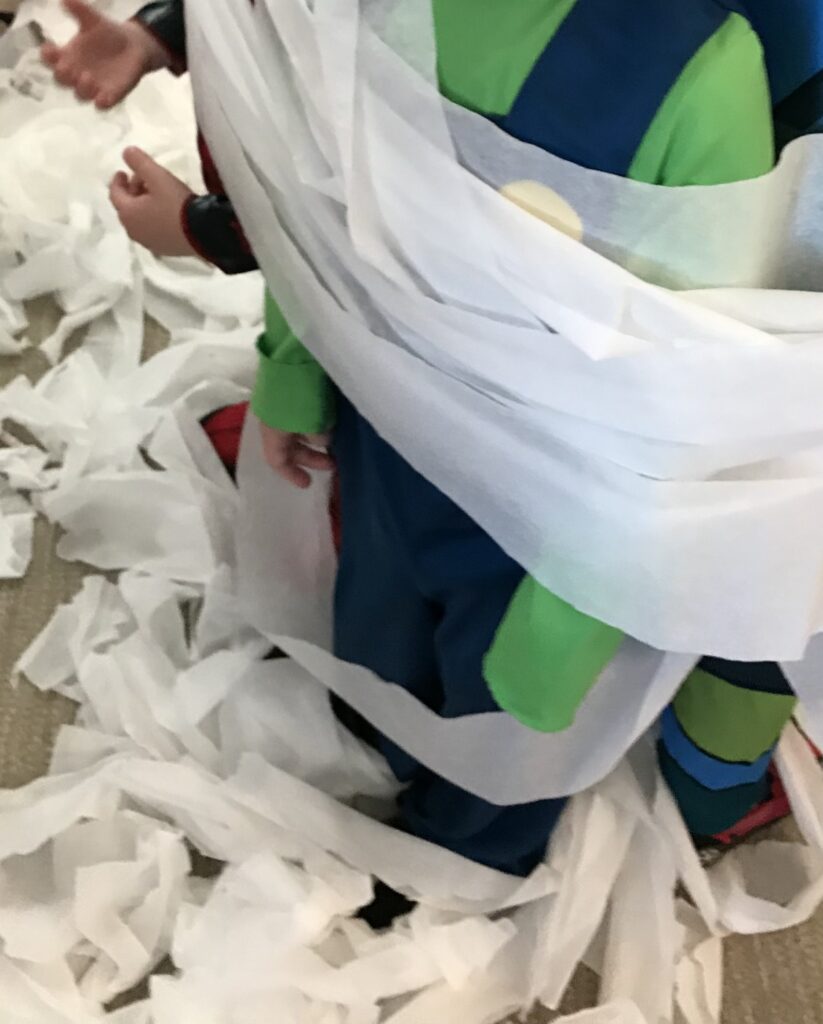 Halloween Party Mummy Wrap Activity