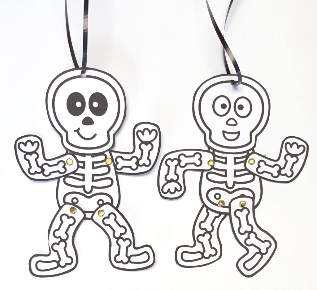 Easy Skeleton Craft for Preschoolers | Fine Motor & Halloween Fun