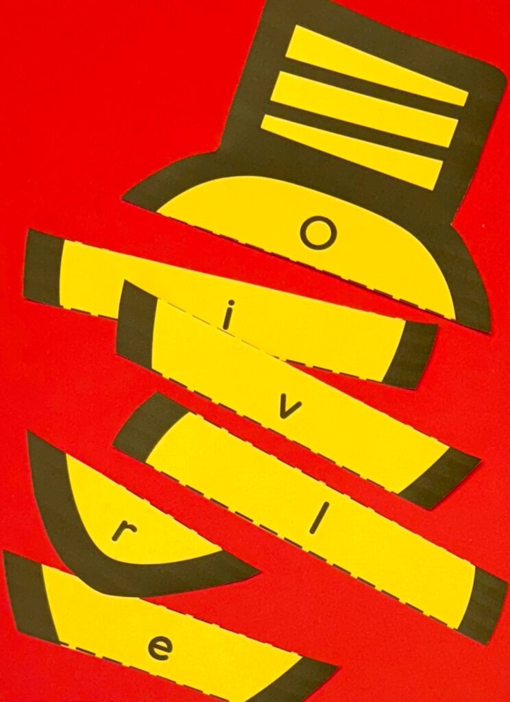 Christmas Light Name and Scissor Puzzle