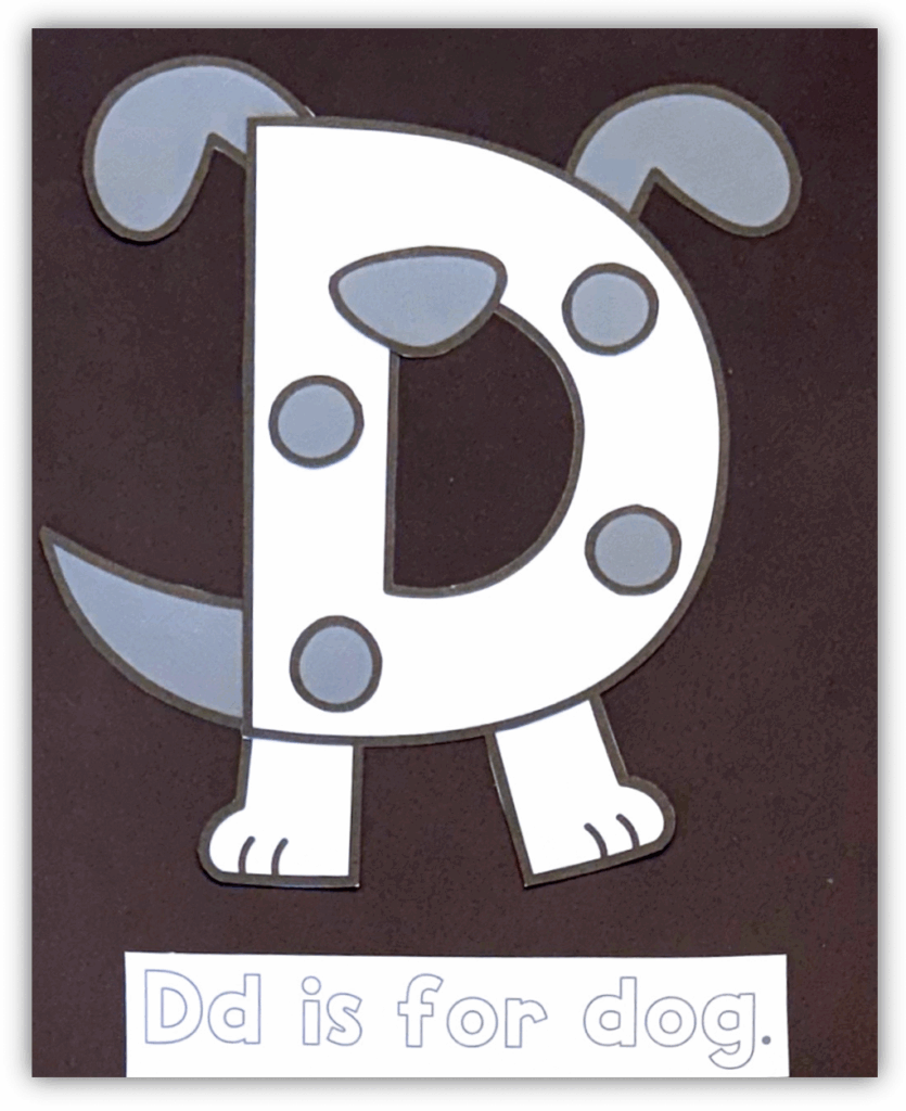 Letter D is for Dog Craft Letter D – Preschool Alphabet Activities