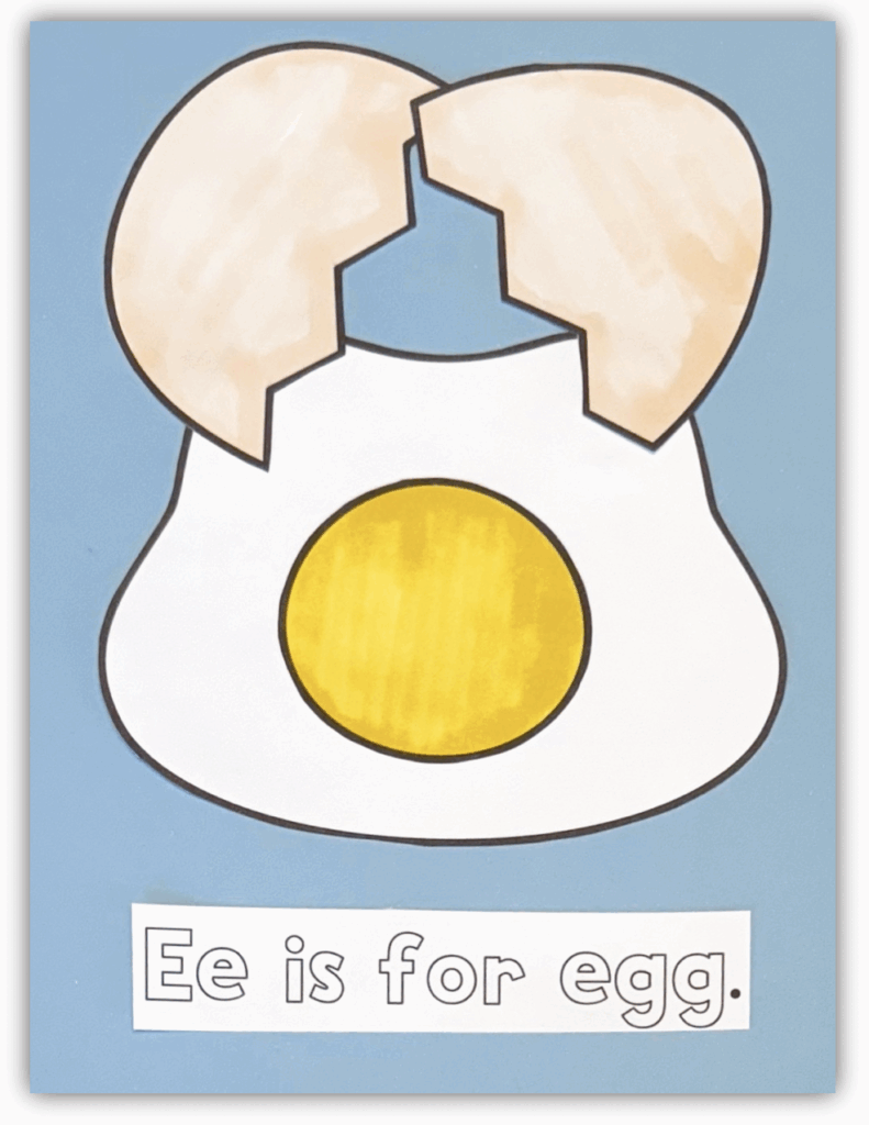 Letter E is for Egg Craft