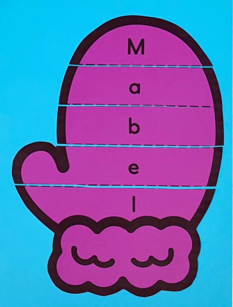 Mitten Name and Scissor