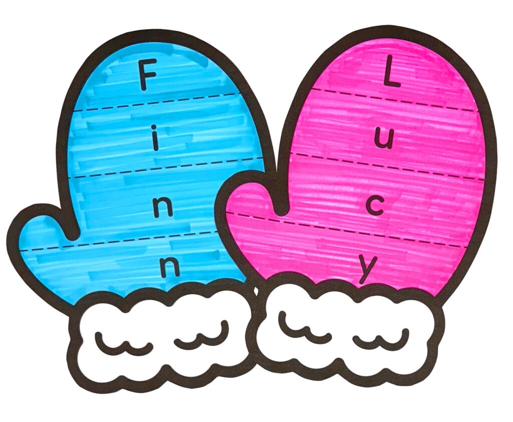 Winter Name and Scissor Activiy