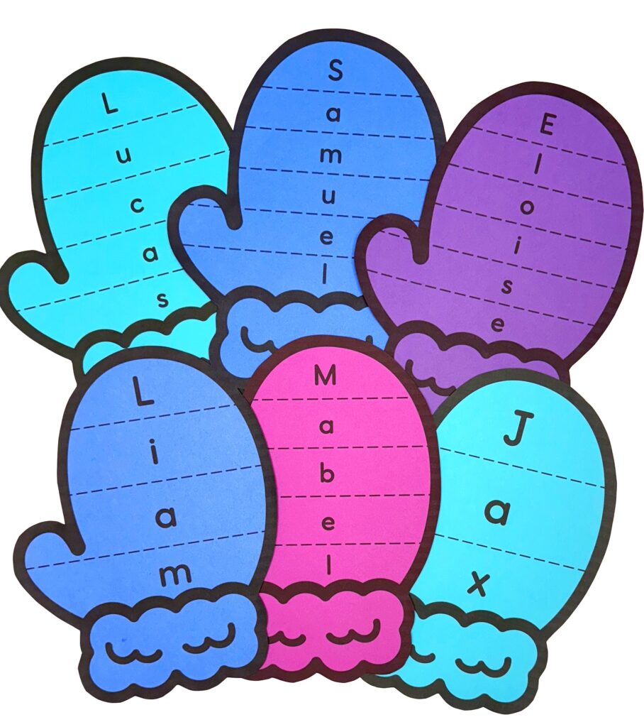 Winter Name and Scissor Craft