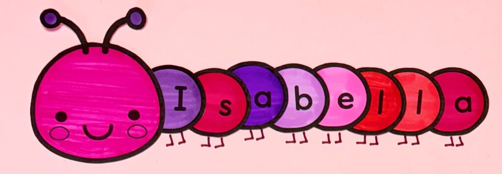 Caterpillar Name Activity