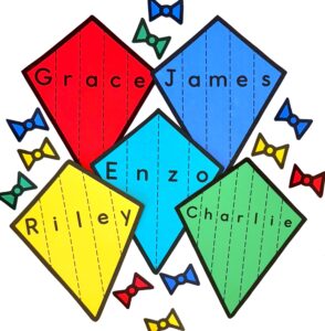 Kite Name and Scissor Craft