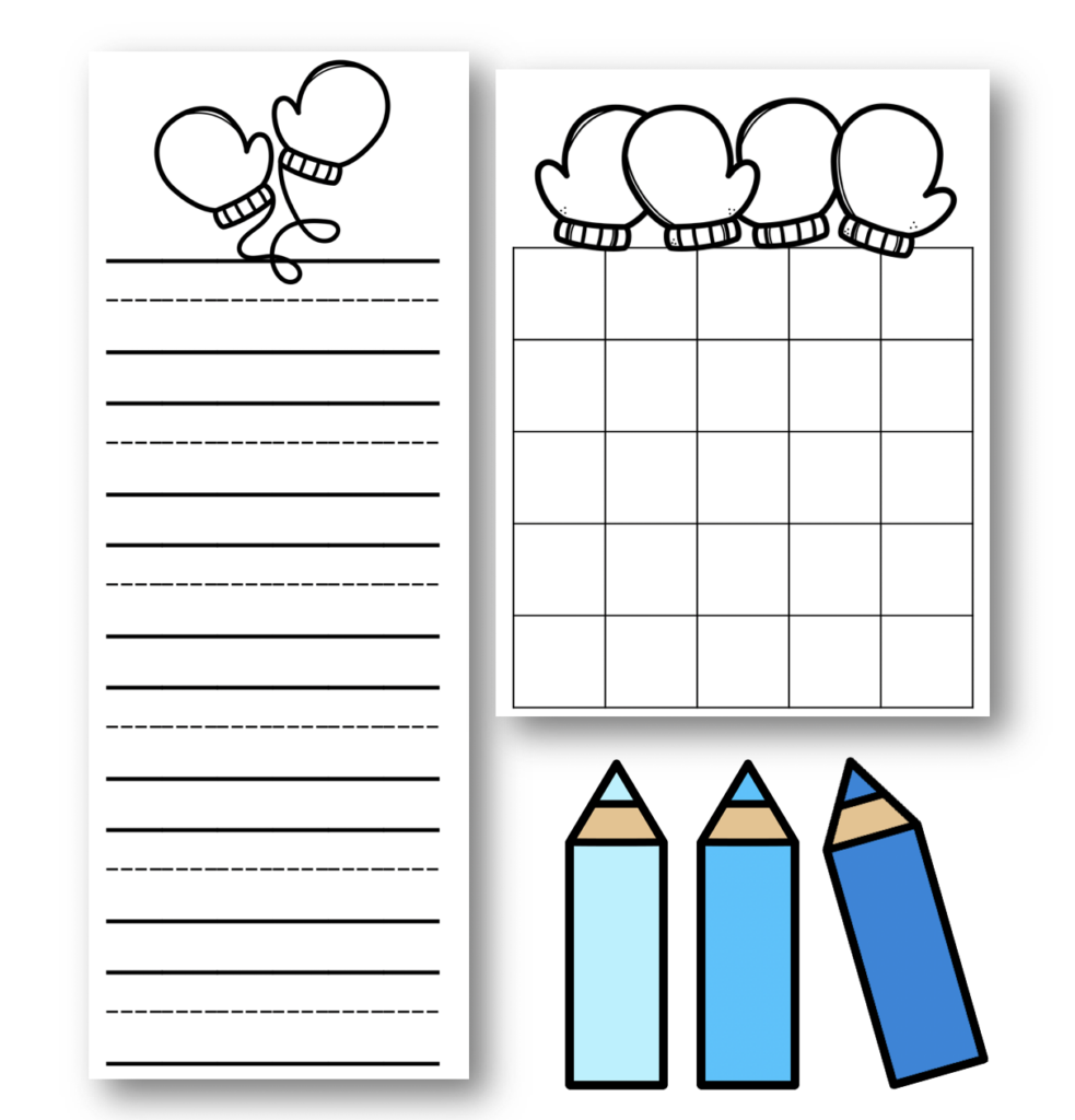 Mitten Writing Papers