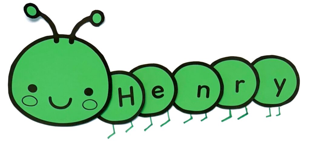 Spring Caterpillar Name Craft
