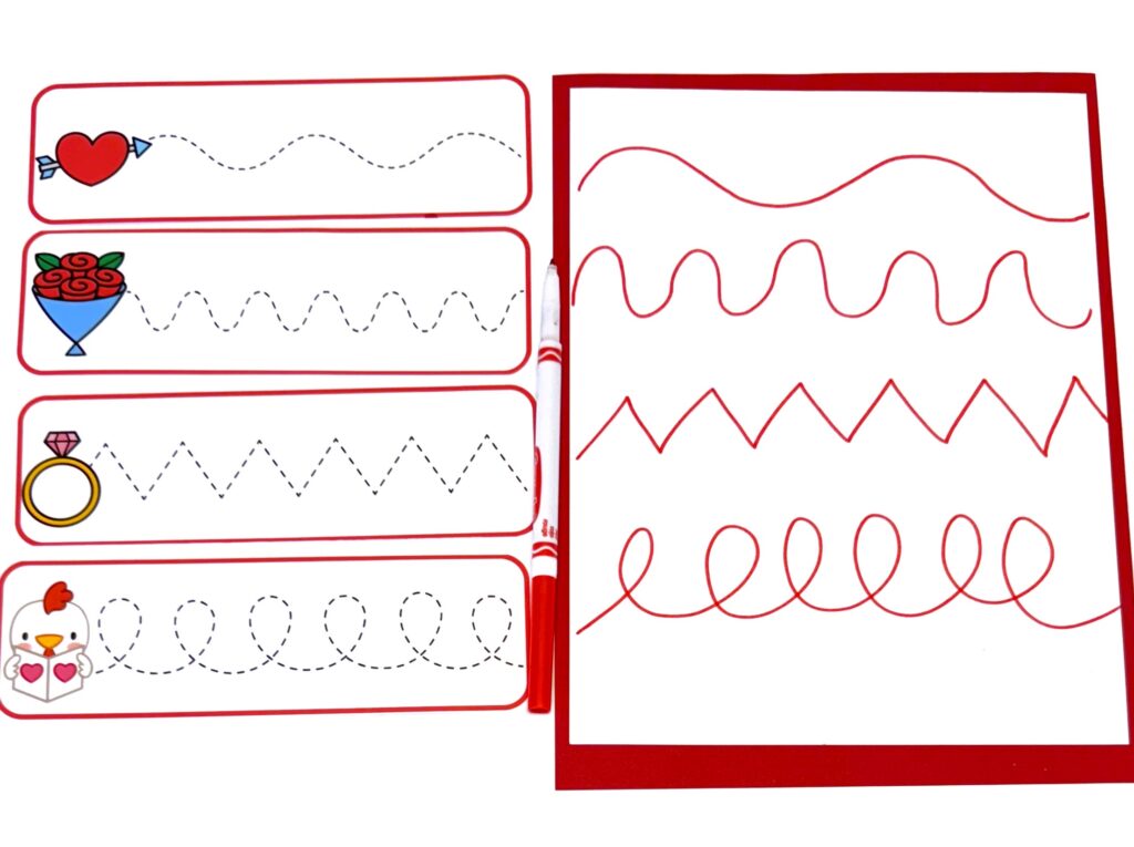 Valentines day prewriting