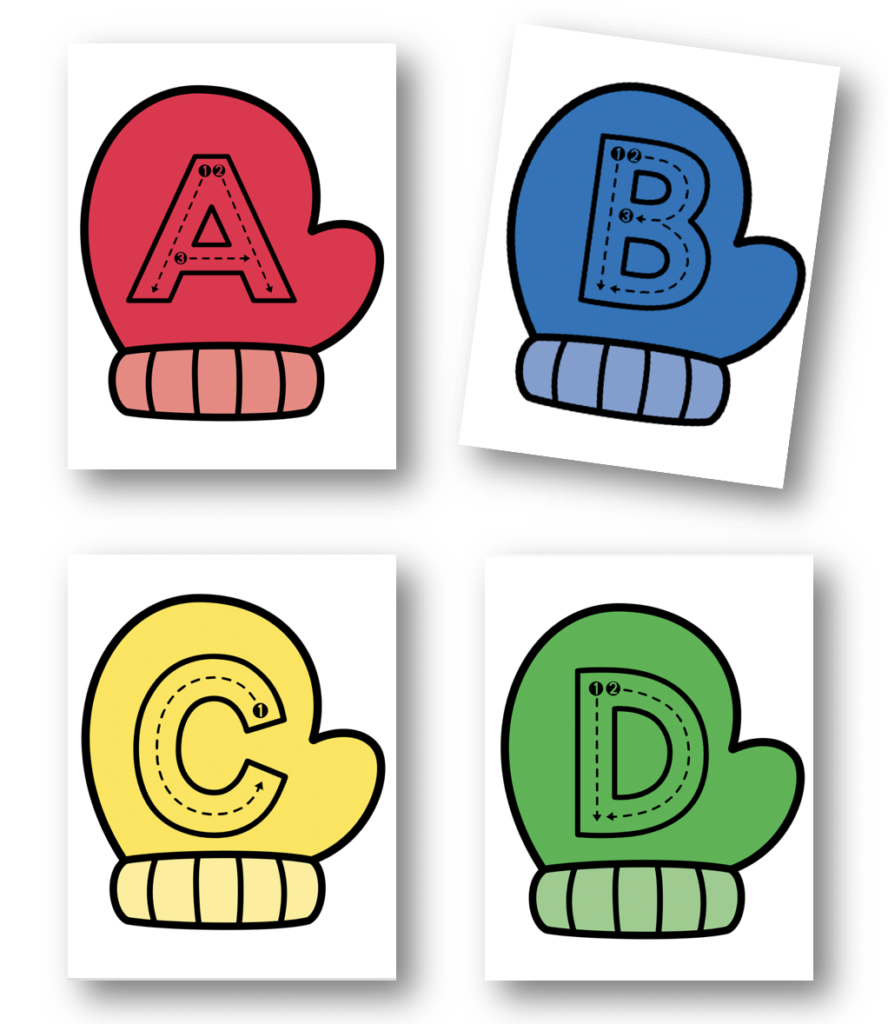 Winter Letter Formation Cards